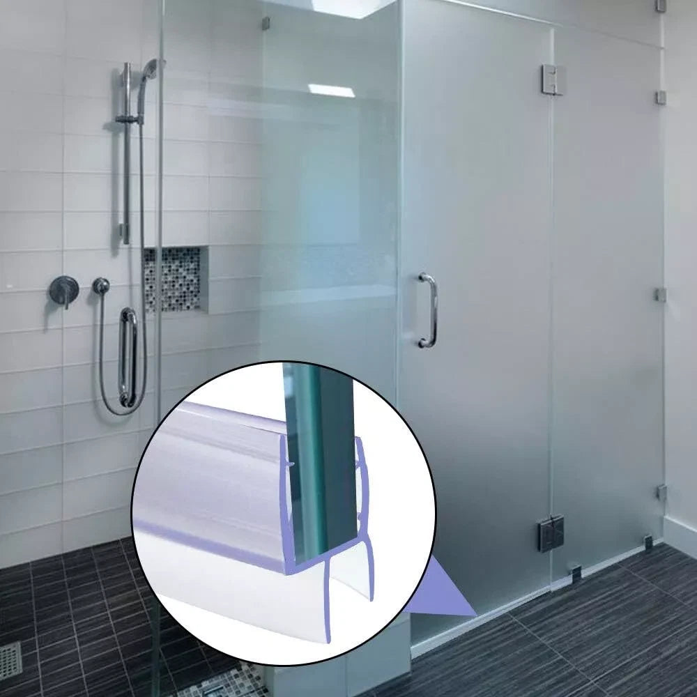 Shower Screen Seal Strip | For 4-6mm Glass | Up to 20mm Gap | Bath Door 90cm