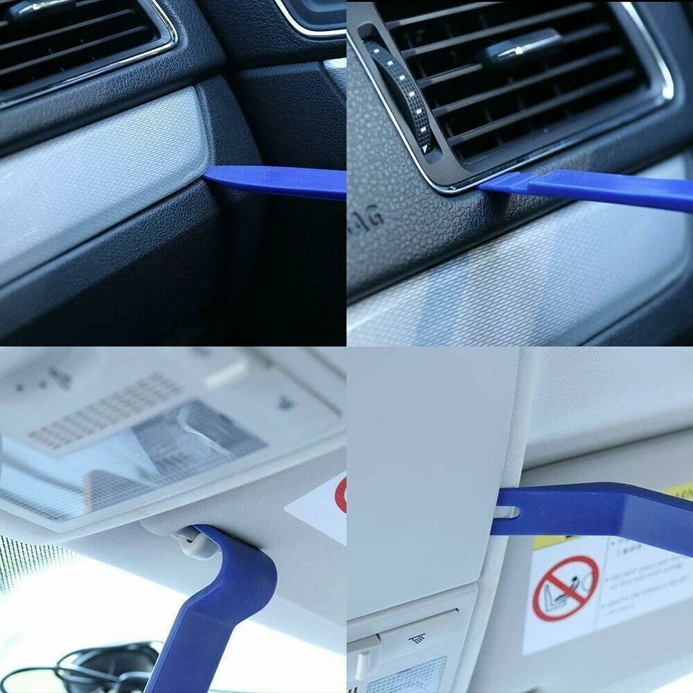 5Pcs Car Trim Removal Tool Kit Set Door Panel Fastener Auto Dashboard Plastic UK