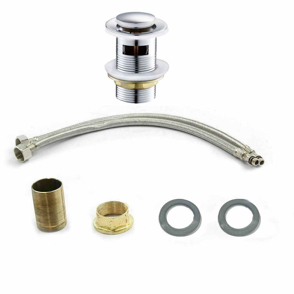 2026 Modern Bathroom Taps Basin Sink Mono Mixer Chrome Cloakroom Tap with Waste