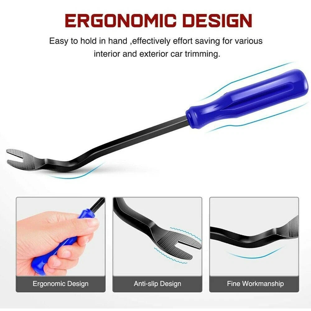 5Pcs Car Trim Removal Tool Kit Set Door Panel Fastener Auto Dashboard Plastic UK