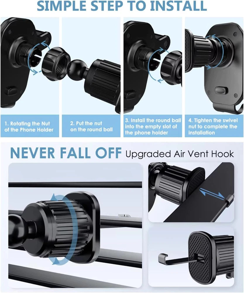360° Universal Air Vent Mobile Phone Holder In Car Stand Cradle Mount iPhone