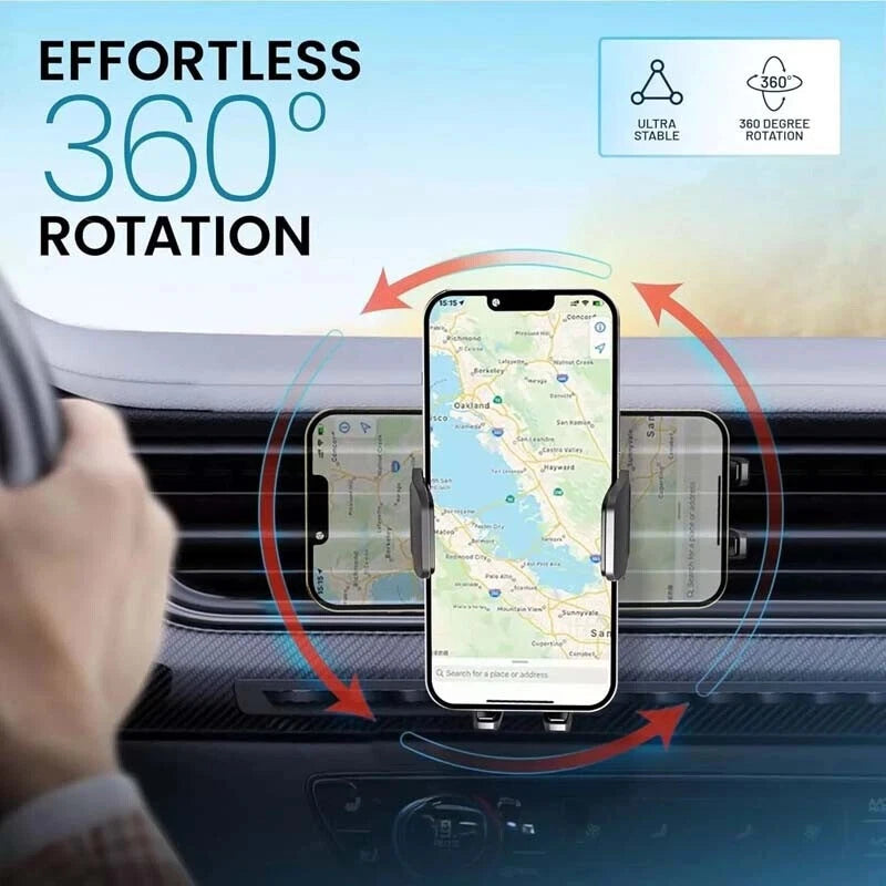 Car Vent Phone Holder - 360° Rotatable Mobile Bracket Mount for Cell Phones UK
