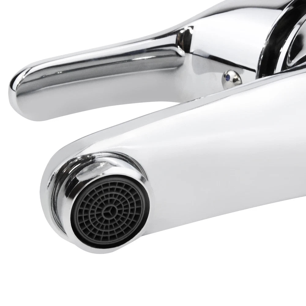 2026 Modern Bathroom Taps Basin Sink Mono Mixer Chrome Cloakroom Tap with Waste