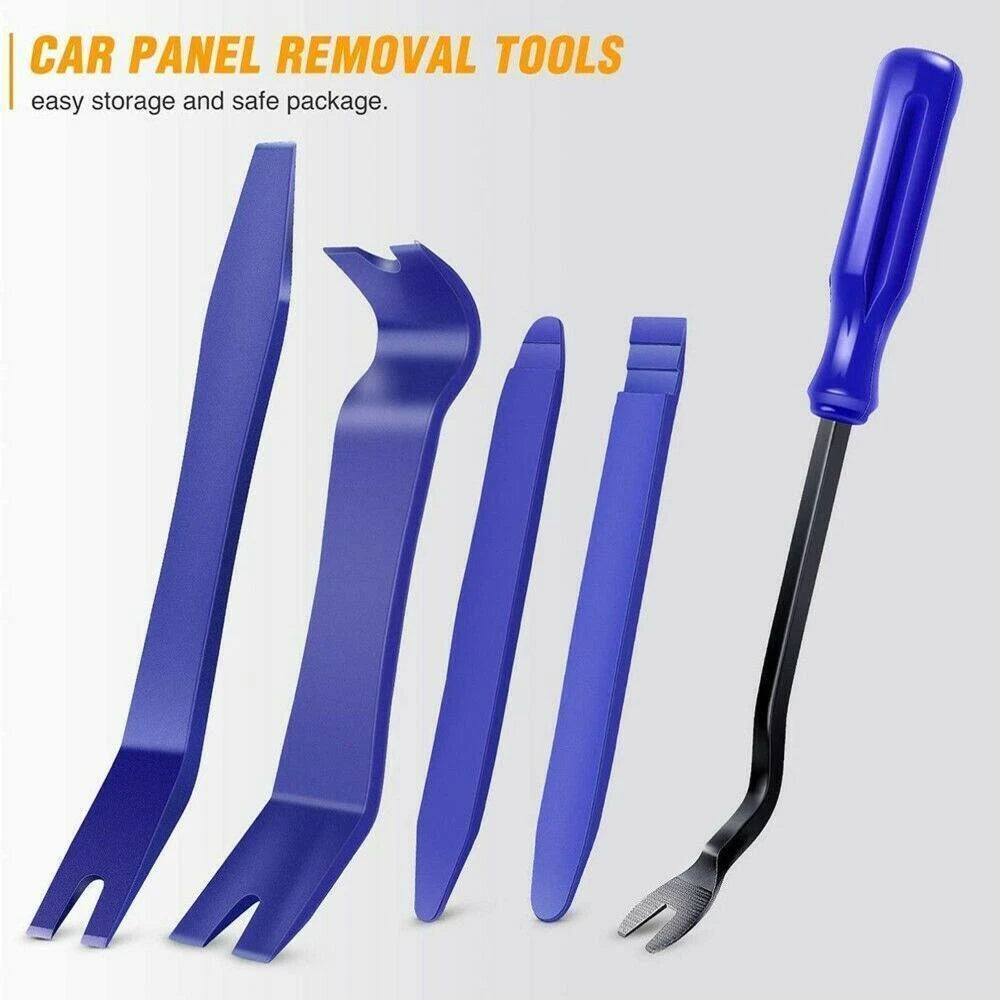5Pcs Car Trim Removal Tool Kit Set Door Panel Fastener Auto Dashboard Plastic UK