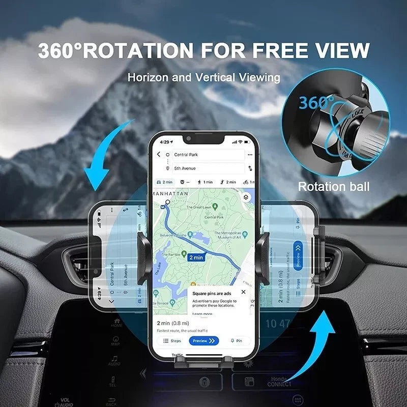 360° Universal Air Vent Mobile Phone Holder In Car Stand Cradle Mount iPhone