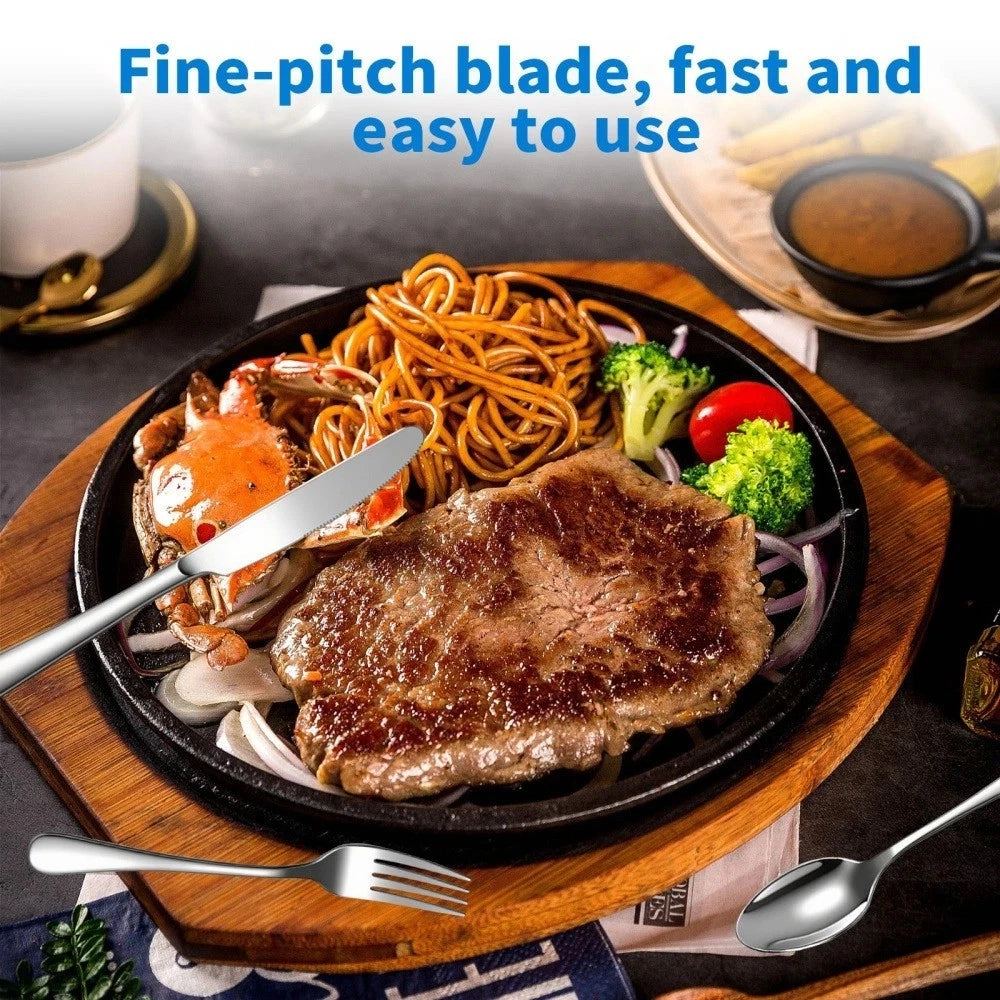 30X Cutlery Dinner Set Stainless Steel High Grade Tableware Fork Tea Spoons Tool