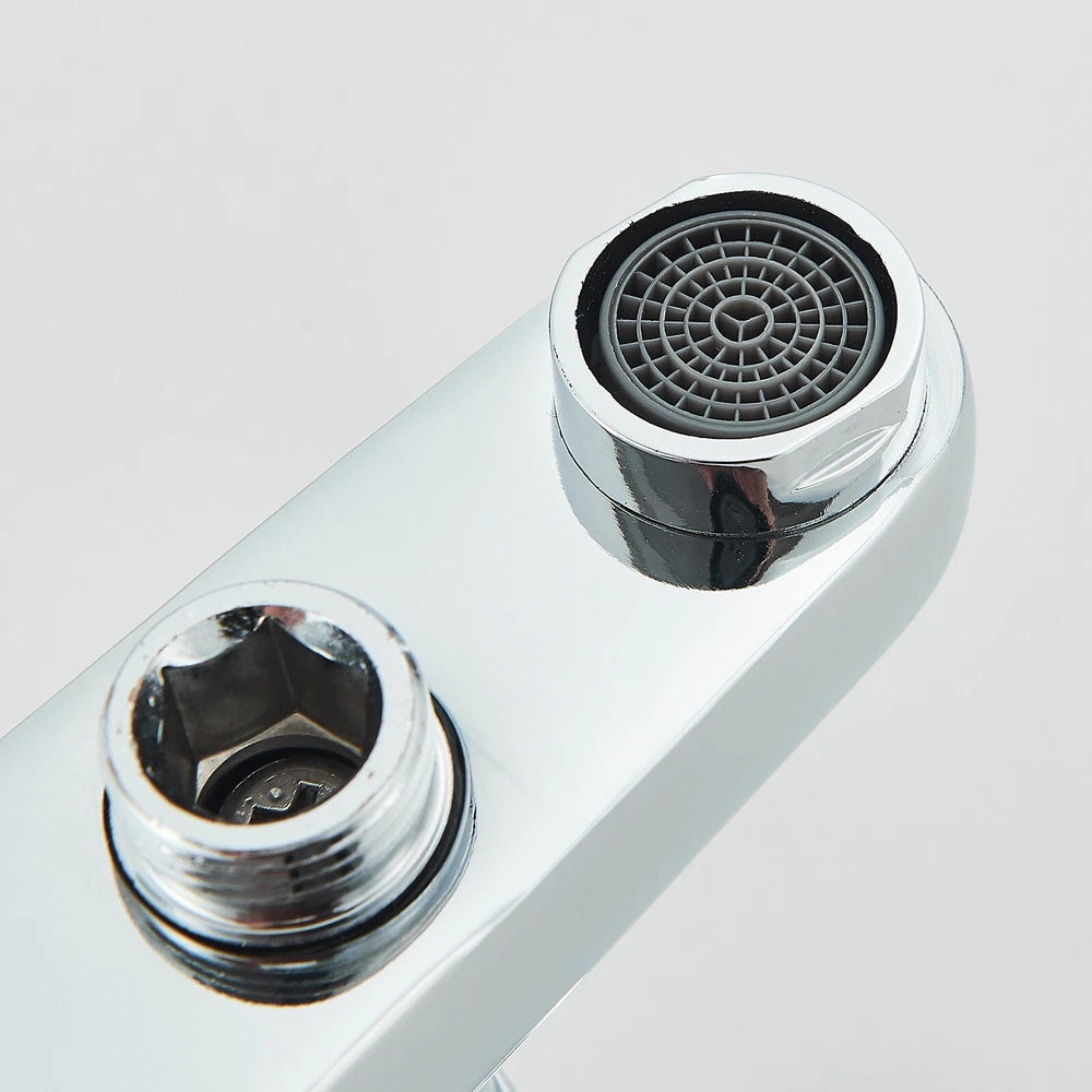 Luxury Bathroom Chrome Sink Bath Filler Tap Shower Mixer Taps with Hand Held Set