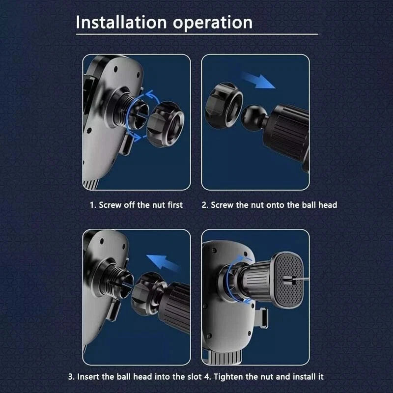 Car Vent Phone Holder - 360° Rotatable Mobile Bracket Mount for Cell Phones UK