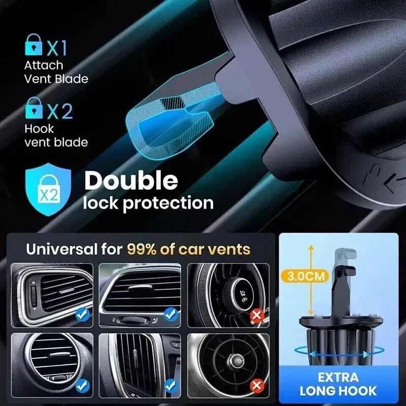 360° Universal Air Vent Mobile Phone Holder In Car Stand Cradle Mount iPhone