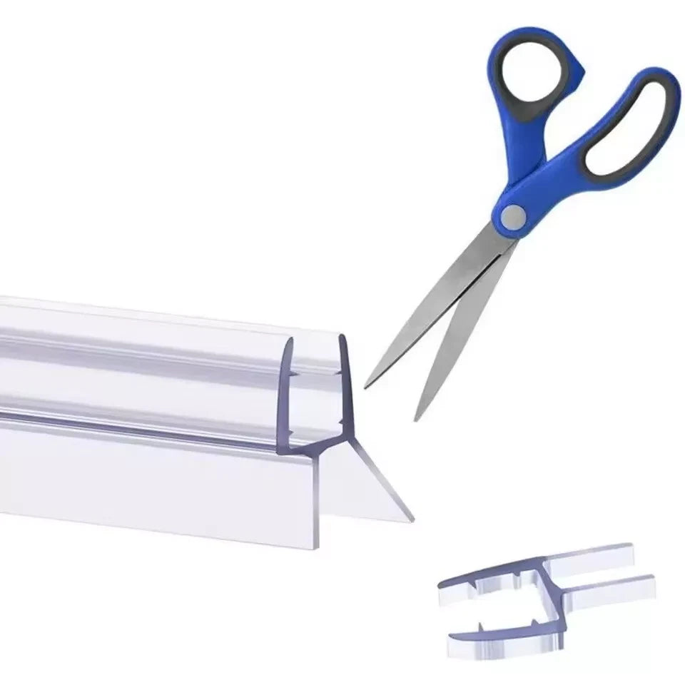 Shower Screen Seal Strip | For 4-6mm Glass | Up to 20mm Gap | Bath Door 90cm