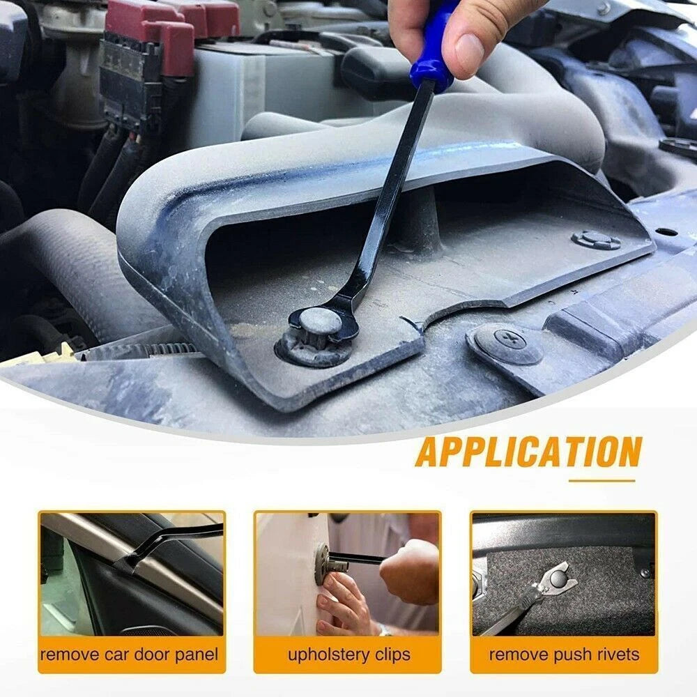 5Pcs Car Trim Removal Tool Kit Set Door Panel Fastener Auto Dashboard Plastic UK