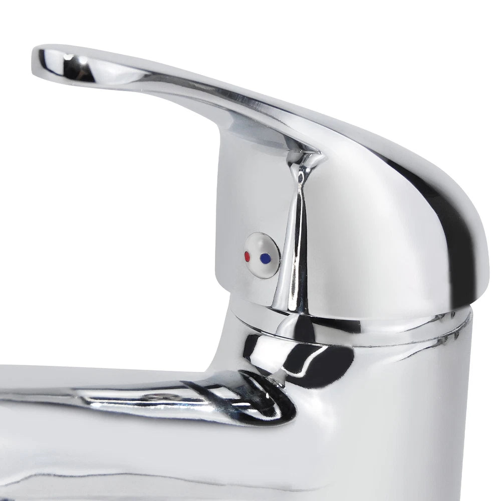 2026 Modern Bathroom Taps Basin Sink Mono Mixer Chrome Cloakroom Tap with Waste