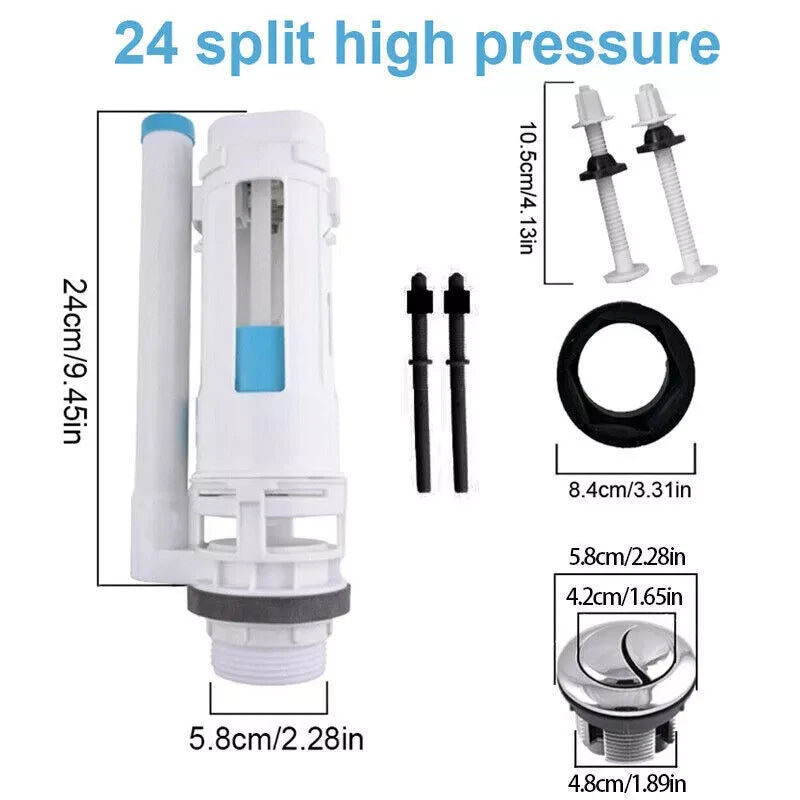 Universal Bathroom Cistern Repair Kit Toilet Dual Push Flush System Tool Set UK