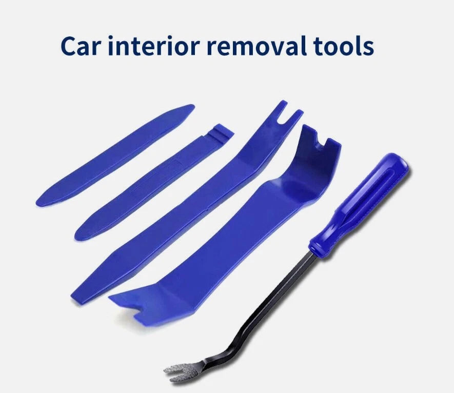 5Pcs Car Trim Removal Tool Kit Set Door Panel Fastener Auto Dashboard Plastic UK