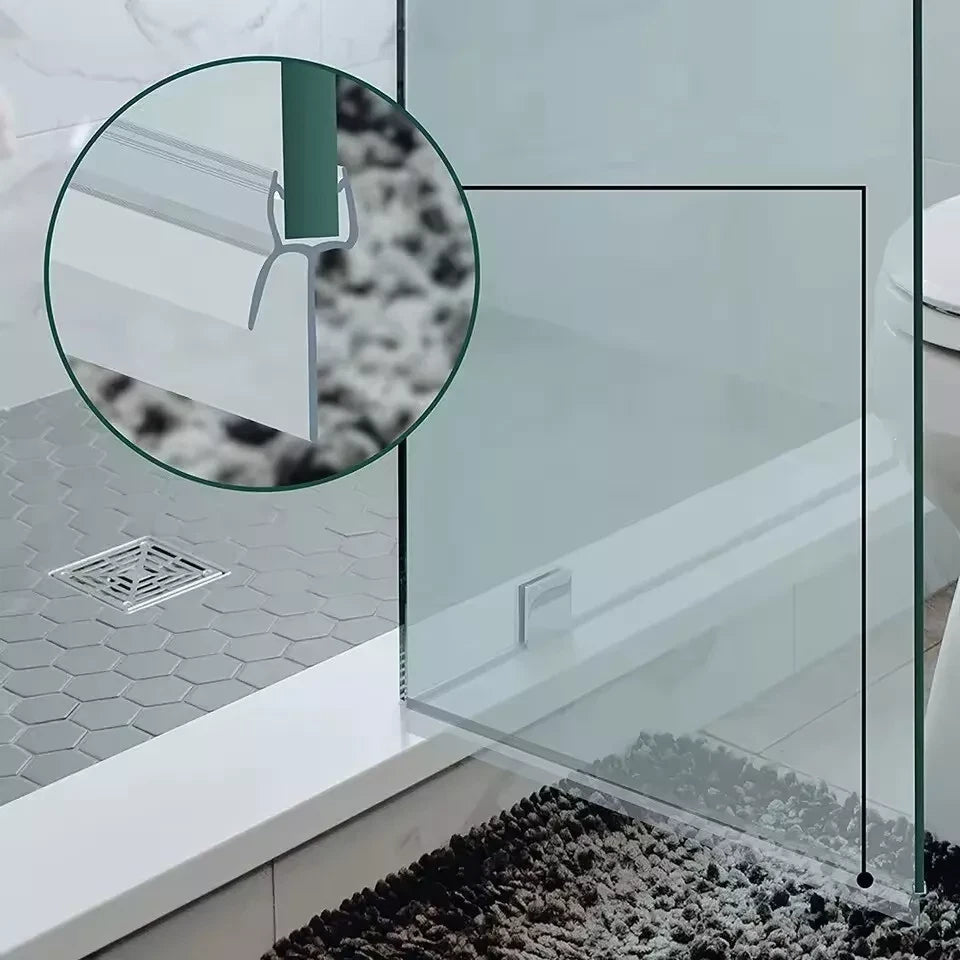 Shower Screen Seal Strip | For 4-6mm Glass | Up to 20mm Gap | Bath Door 90cm