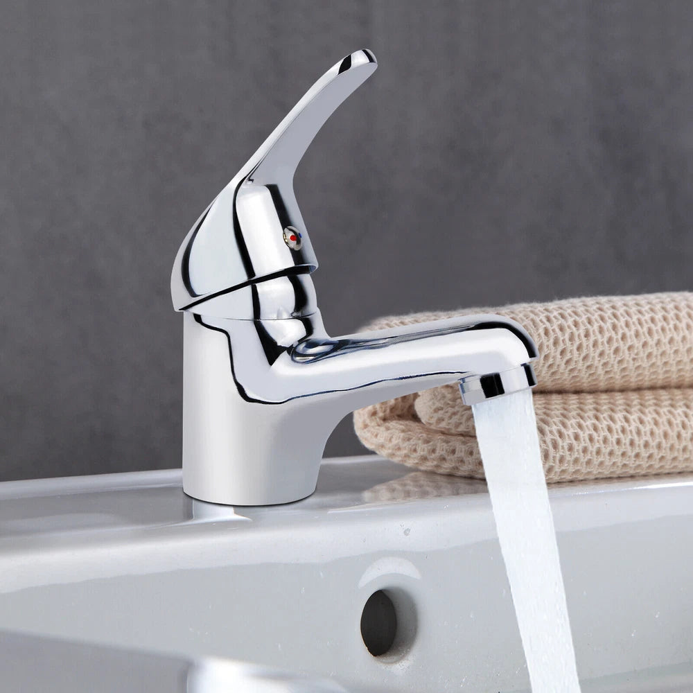 2026 Modern Bathroom Taps Basin Sink Mono Mixer Chrome Cloakroom Tap with Waste
