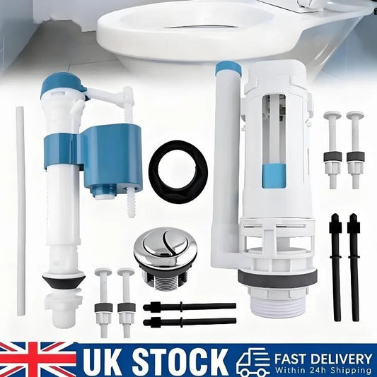 Universal Bathroom Cistern Repair Kit Toilet Dual Push Flush System Tool Set UK