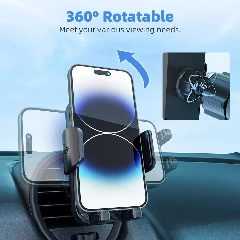 Car Vent Phone Holder - 360° Rotatable Mobile Bracket Mount for Cell Phones UK