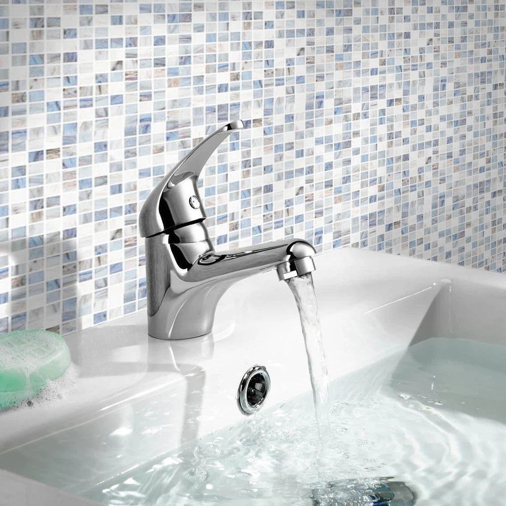 2026 Modern Bathroom Taps Basin Sink Mono Mixer Chrome Cloakroom Tap with Waste